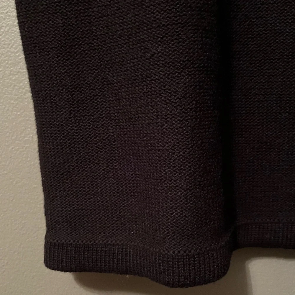 NWT Calvin Klein Sz Med Black Cut-Out Mid-Calf Sweater Dress!
